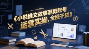 小说推文故事混剪账号运营实操,全程干货-阳知网创资源库