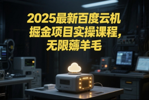 2025最新百度云机掘金项目实操课程单窗口保底5-10元月收益单窗口150+【揭秘】-阳知网创资源库