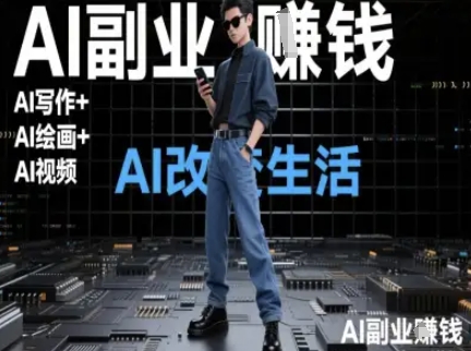 AI改变生活(Ai写作+AI绘画+Ai视频),AI副业挣钱-阳知网创资源库
