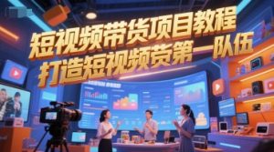 短视频带货项目教程，打造短视频带货第一队伍-阳知网创资源库