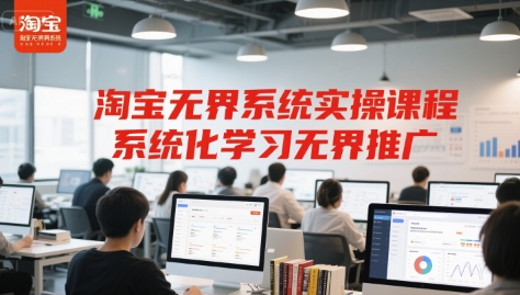 淘宝无界系统实操课程，系统化学习无界推广-阳知网创资源库