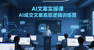 AI文案实操课,AI成交文案底层逻辑训练营-阳知网创资源库