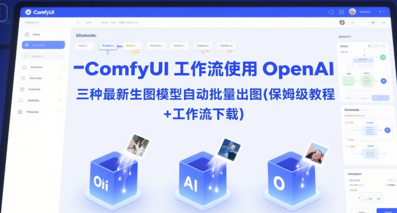 ComfyUI 工作流使用 OpenAI 三种最新生图模型自动批量出图(保姆级教程+工作流下载)-阳知网创资源库