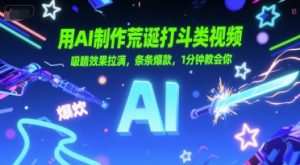 用AI制作荒诞打斗类视频,吸睛效果拉满,条条爆款,1分钟教会你-阳知网创资源库