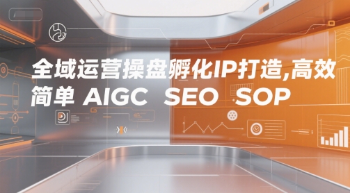 全域运营操盘孵化IP打造,高效 简单 AIGC SEO SOP-阳知网创资源库