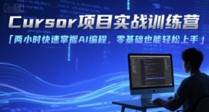 Cursor项目实战训练营,两小时快速掌握AI编程,零基础也能轻松上手-阳知网创资源库