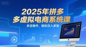 2025年拼多多虚拟电商系统课,多店操作,轻松日入多张-阳知网创资源库