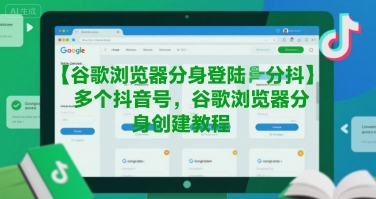 谷歌浏览器分身登陆多个抖音号，谷歌浏览器分身创建教程-阳知网创资源库