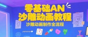 零基础AN沙雕动画教程,沙雕动画制作全流程-阳知网创资源库