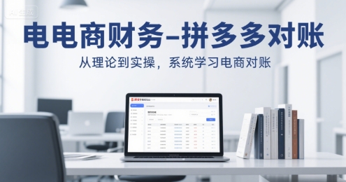 电商财务-拼多多对账,从理论到实操,系统学习电商对账-阳知网创资源库