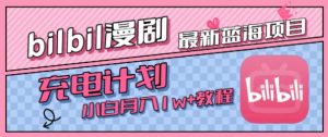 最新蓝海项目,B站充电计划,小白也能月入1w+-阳知网创资源库