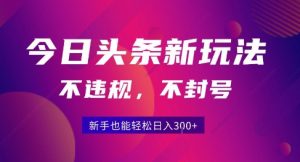2025今日头条原创玩法5.0,不违规不封号,零门槛新手跟着做也能日入3张+-阳知网创资源库