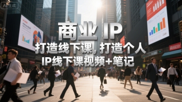商业IP打造线下课,打造个人 IP线下课视频+笔记-阳知网创资源库