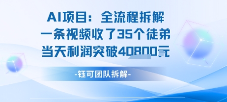 AI收徒变现闭环：一条视频收35人，日入1k+(附完整SOP)-阳知网创资源库