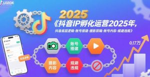 抖音IP孵化运营2025年,抖音底层逻辑-账号搭建-摄影剪辑-账号内容-规避违规-阳知网创资源库