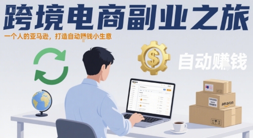 跨境电商副业之旅,一个人的亚马逊,打造自动賺钱小生意-阳知网创资源库