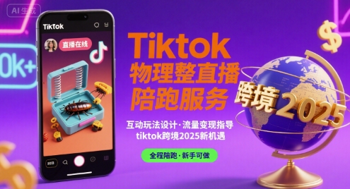 Tiktok物理整蛊直播陪跑服务-tiktok跨境2025-阳知网创资源库