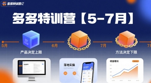 多多特训营【5-7月】产品决定上限,方法决定下限,各种玩法技巧落地实操-阳知网创资源库