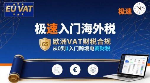 极速入门海外税，欧洲VAT财税合规，从0到1入门跨境电商财税-阳知网创资源库