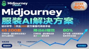AI在服装领域的运用,使用midjourney做服装辅助企业降低成本-阳知网创资源库