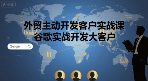 外贸主动开发客户实战课,谷歌实战开发大客户-阳知网创资源库