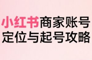 小红书电商全链路实战从定位到爆单,系统拆解小红书商家起号全流程-阳知网创资源库