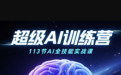 超级AI视频:绘画、带货、职场全场景113节通关课,解锁AI无限可能,开启精彩AI之旅-阳知网创资源库