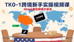 TK0-1跨境新手实操视频课,tiktok美区跨境分享会-阳知网创资源库