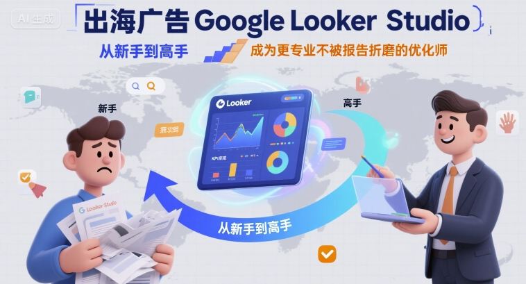 出海广告Google Looker Studio从新手到高手，成为更专业不被报告折磨的优化师-阳知网创资源库