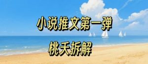 小说推文项目操作全流程第一弹,0粉就能做,门槛低非常适合新手-阳知网创资源库