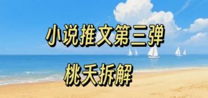小说推文项目操作全流程第三弹，0粉就能做，门槛低非常适合新手-阳知网创资源库