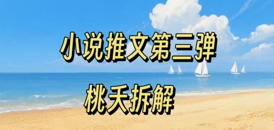 小说推文项目操作全流程第三弹,0粉就能做,门槛低非常适合新手-阳知网创资源库