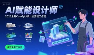 AI赋能设计师， 2025全新comfyui设计全流程工作流 ，室内-建筑-景观-美术，零基础直接上手-阳知网创资源库