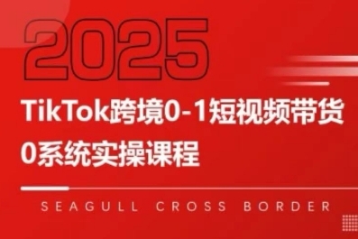 TikTok跨境0-1短视频带货，系统拆解TikTok跨境带货全链路，实现跨境可持续盈利-阳知网创资源库
