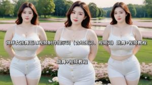 微胖女孩舞蹈AI视频制作提示词（含绘图词、视频词） 跳舞+视频教程-阳知网创资源库