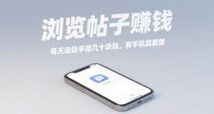 浏览帖子挣钱，每天动动手指几十米，有手机就能做【揭秘】-阳知网创资源库