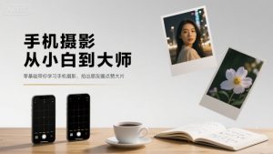 手机摄影从小白到大师,零基础带你学习手机摄影,拍出朋友圈点赞大片-阳知网创资源库