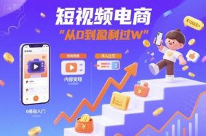 短视频电商:短视频变现从0到盈利过W-阳知网创资源库