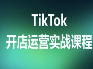TikTok开店运营实战课程，TK跨境电商实操全流程-阳知网创资源库