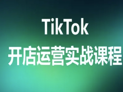 TikTok开店运营实战课程,TK跨境电商实操全流程-阳知网创资源库