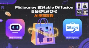 Midjourney和Stable Diffusion混合做电商教程-ai电商教程-阳知网创资源库