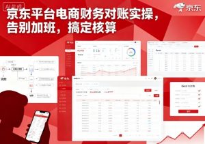 京东平台电商财务对账实操，告别加班，搞定核算-阳知网创资源库