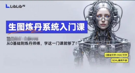 LibLibAI哩布哩布生图炼丹系统入门课，从生图到炼丹，只学这一门就够了-阳知网创资源库