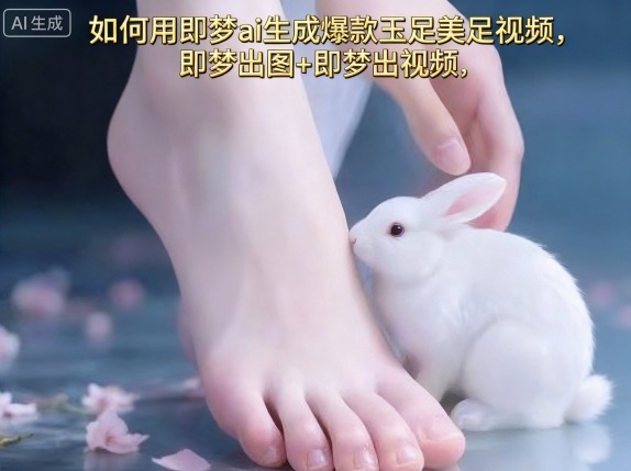 如何用即梦ai生成爆款玉足美足视频，即梦出图+即梦出视频，快速涨粉-阳知网创资源库
