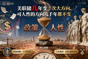 付费文章:美联储几年变一次大方向,可人性的方向几千年都不变-阳知网创资源库