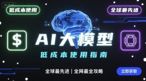 如何低成本使用全球最先进AI大模型，全网最全指南-阳知网创资源库