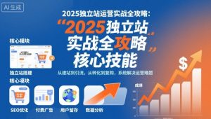 2025独立站运营实战全攻略,一站式掌握独立站运营核心技能-阳知网创资源库