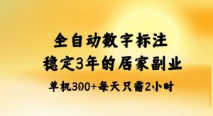 全自动数字标注,稳定3年的蓝海项目,居家也能矩阵开干的副业,单机日入3张+【揭秘】-阳知网创资源库
