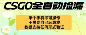 自动挂G捡漏,不用自己挂G不用玩游戏,一个手机即可操作,新手小白轻松月入1W+【揭秘】-阳知网创资源库
