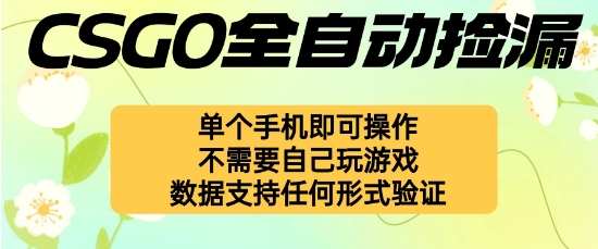 自动挂G捡漏,不用自己挂G不用玩游戏,一个手机即可操作,新手小白轻松月入1W+【揭秘】-阳知网创资源库